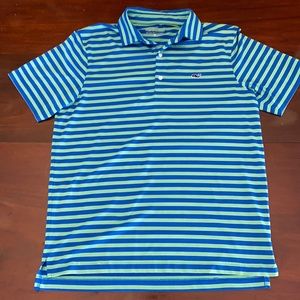 Vineyard Vines Polo. Green and Blue